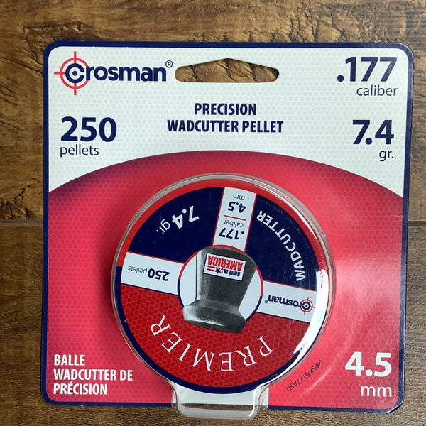 Crosman .177 wadcutter pellets 250 count