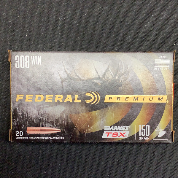 Federal Premium .308 win 150gr Barnes TSX