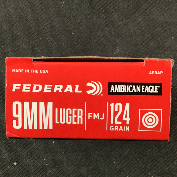 Federal 9mm 124gr FMJ