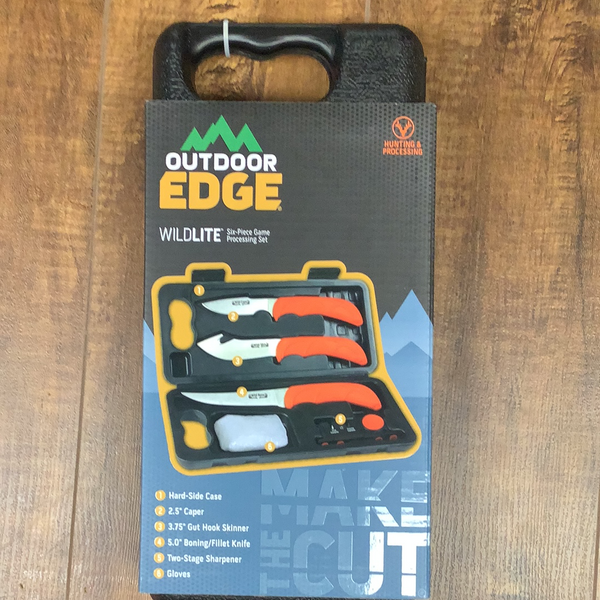 Outdoor edge 6 pc game processing knife set