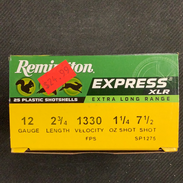 Remington 12 gauge 2 3/4” #7.5