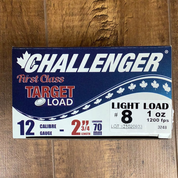 Challenger 12ga 2 3/4” #8 target load