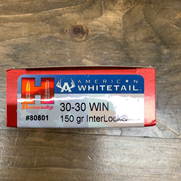 Hornady American Whitetail 30-30 WIN, InterLock, 150 Grains, 2390 fps