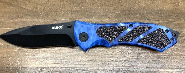 Ruko folding knife, blue