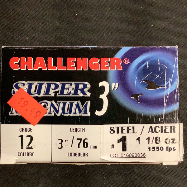 Challenger 12 gauge 3” #1 steel