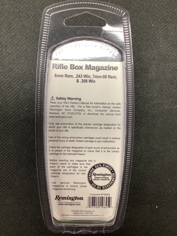Remington 700 Short Action Magazine