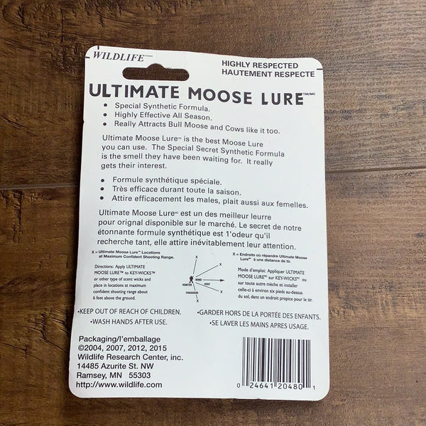 Wild life ultimate synthetic moose lure