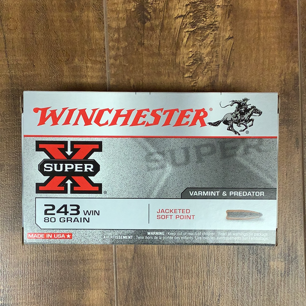 Winchester .243 win 80gr JSP