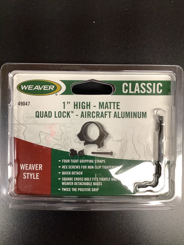 Weaver 1” High Scope Rings 49047