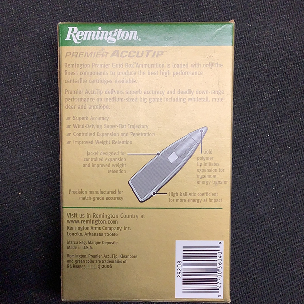 Remington 30-06 150gr Accutip Boat Tail
