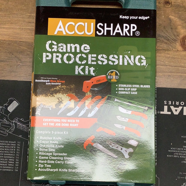 Accusharp 9 piece game processing kit