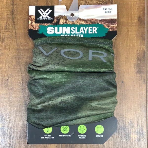 Vortex neck gaiter, forest Camo, sun slayer