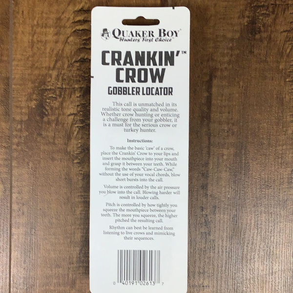 Quaker boy crankin’ crow Turkey call