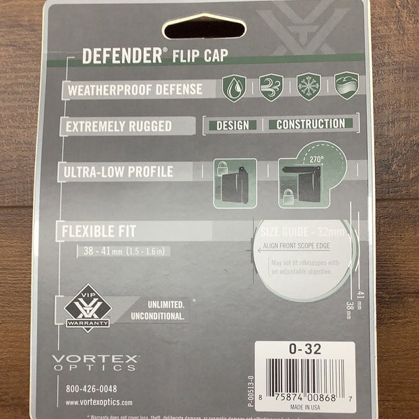 VORTEX DEFENDER FLIP CAP 32mm