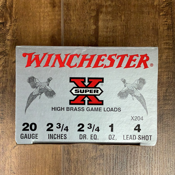 Winchester 20ga 2 3/4” #4 Lead