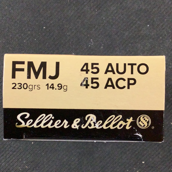 Sellier & Bellot .45 acp 230gr FMJ