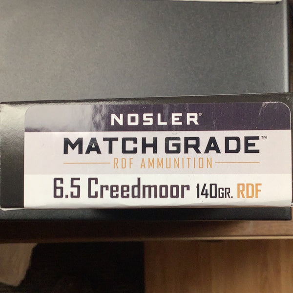 Nosler 6.5 Creedmoor 140gr Match Grade RDF