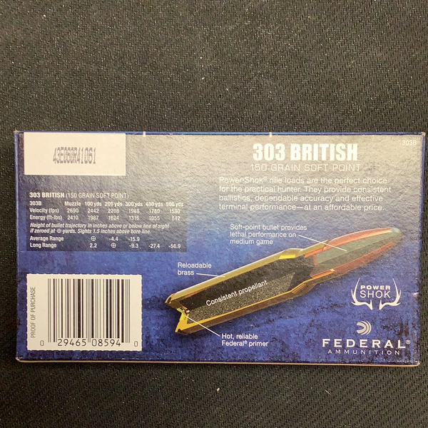 Federal 303 British 150gr SP