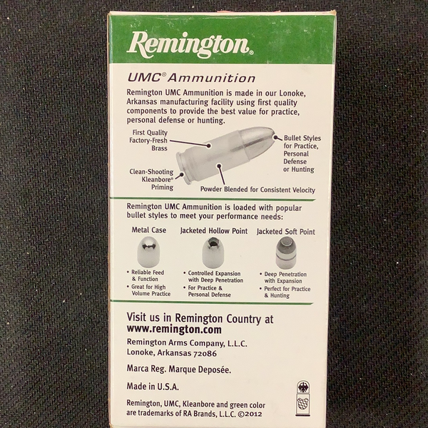Remington .40 S&W 180gr MC