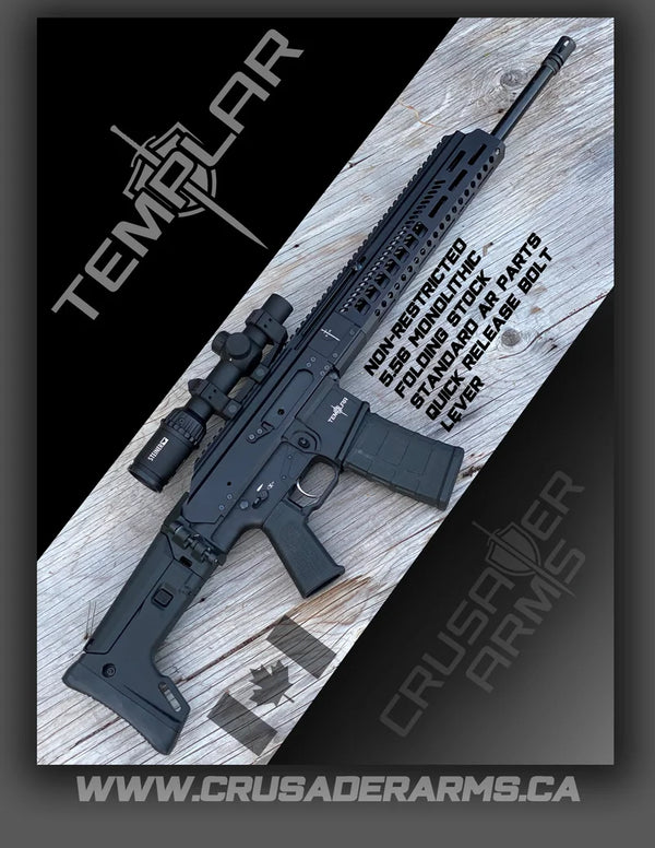 Crusader Arms TEMPLAR (2-Trigger Options) - Black - NON-RESTRICTED