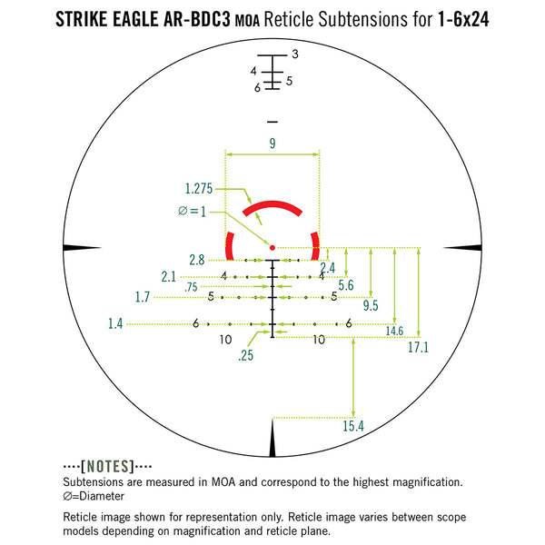 Vortex Strike Eagle 1-6x24 AR-BDC