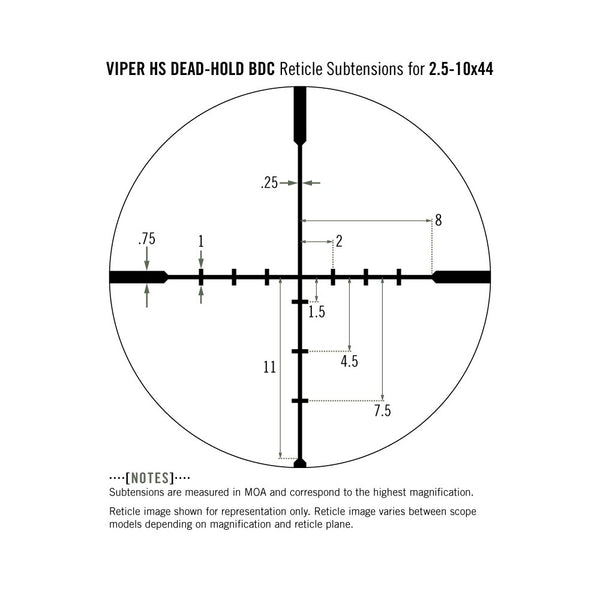 Vortex Viper HS 2.5-10x44 SFP BDC 30mm VHS-4303